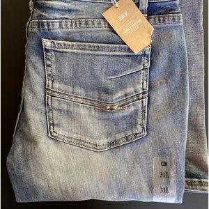 New BKE 31 long. They fit more like a 32 I'd say